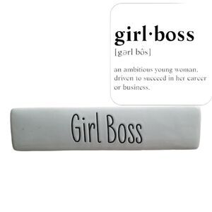 Girl Boss Desk Plaque Name Plate Ceramic‎
